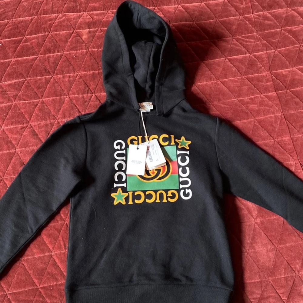 Gucci Kids Black Sweatshirt Hoodie size 10